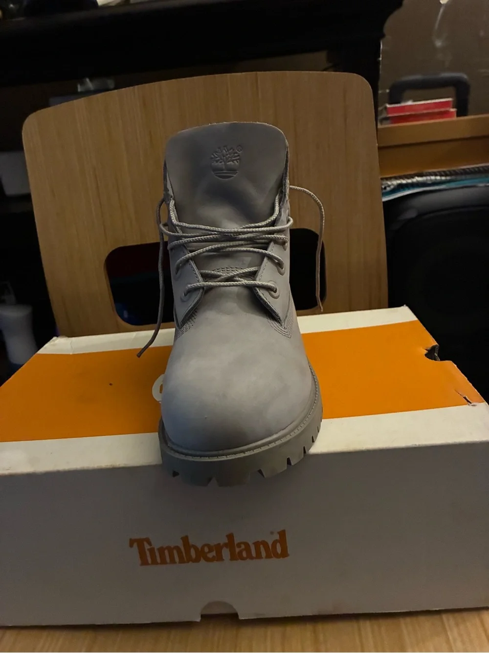 Timberland Waterproof Boot - Tan Interior with Light Gray Collar